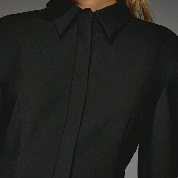 Black Casual Women's Tailored Blazer Playsuit - Picture 7 of 8